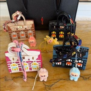 Bag charm or key, EarPod case with baby labubu charm new